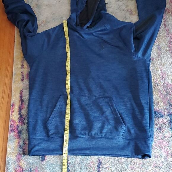 Spyder Hoodie in Navy Blue with Sleeve Pocket Size L - Picture 9 of 9